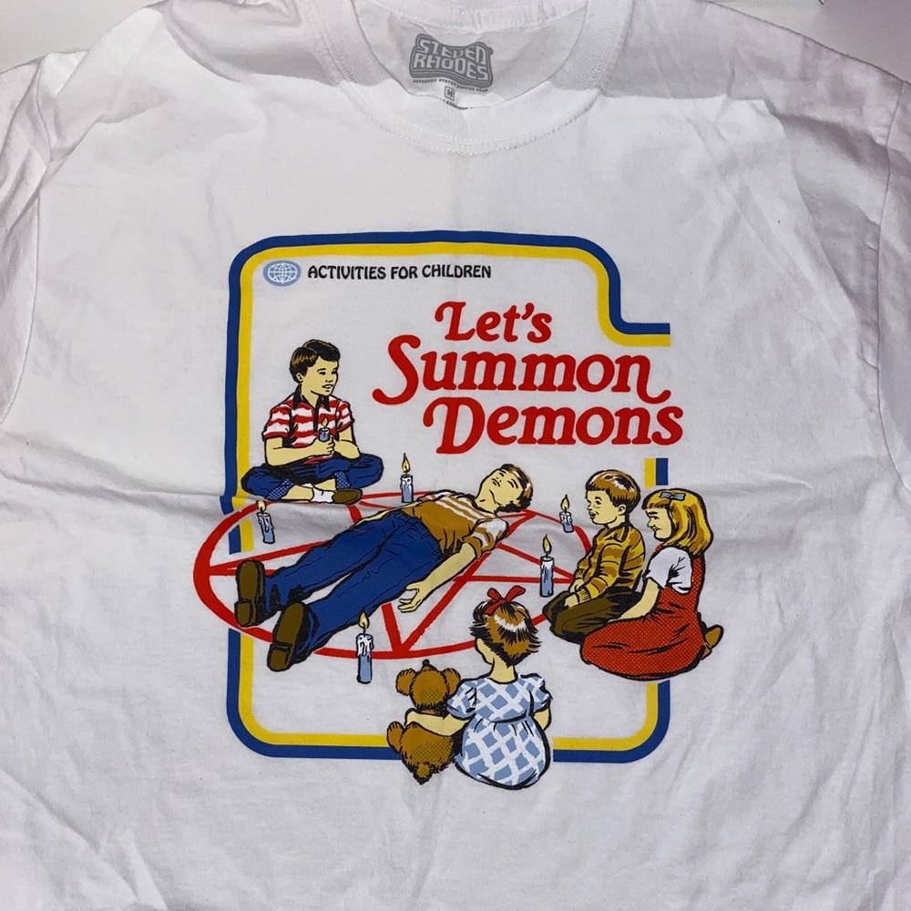 let's summon demons retro tee unisex
